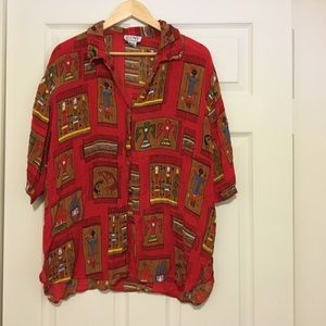 Vintage Aztec Button Down